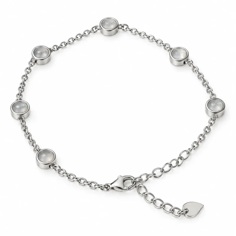 Bijoux de Crémation | EverHōld Bracelet de crémation Bracelet Lien Éternel en argent sterling 925 avec alvéoles pour cendres EverHold